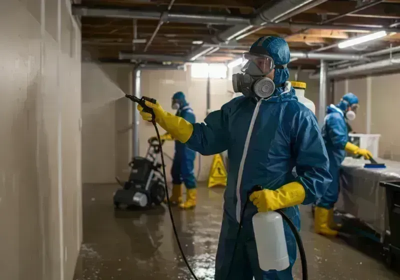 Basement Sanitization and Antimicrobial Treatment process in Cheyenne, WY