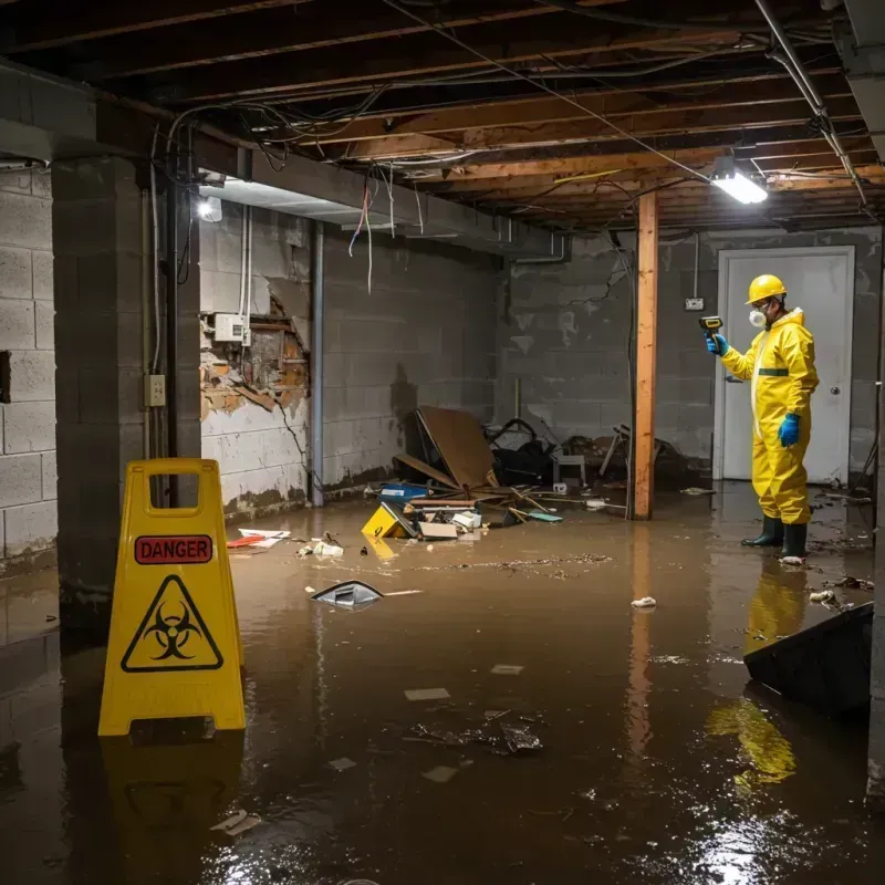 Flooded Basement Electrical Hazard in Cheyenne, WY Property